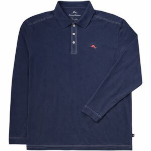 Tommy Bahama Supima Cotton Long Sleeve Polo Extra Large Blue